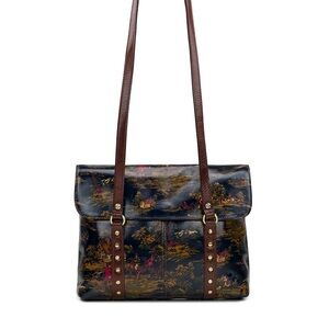 Patricia Nash Kent Countryside messenger leather bag
